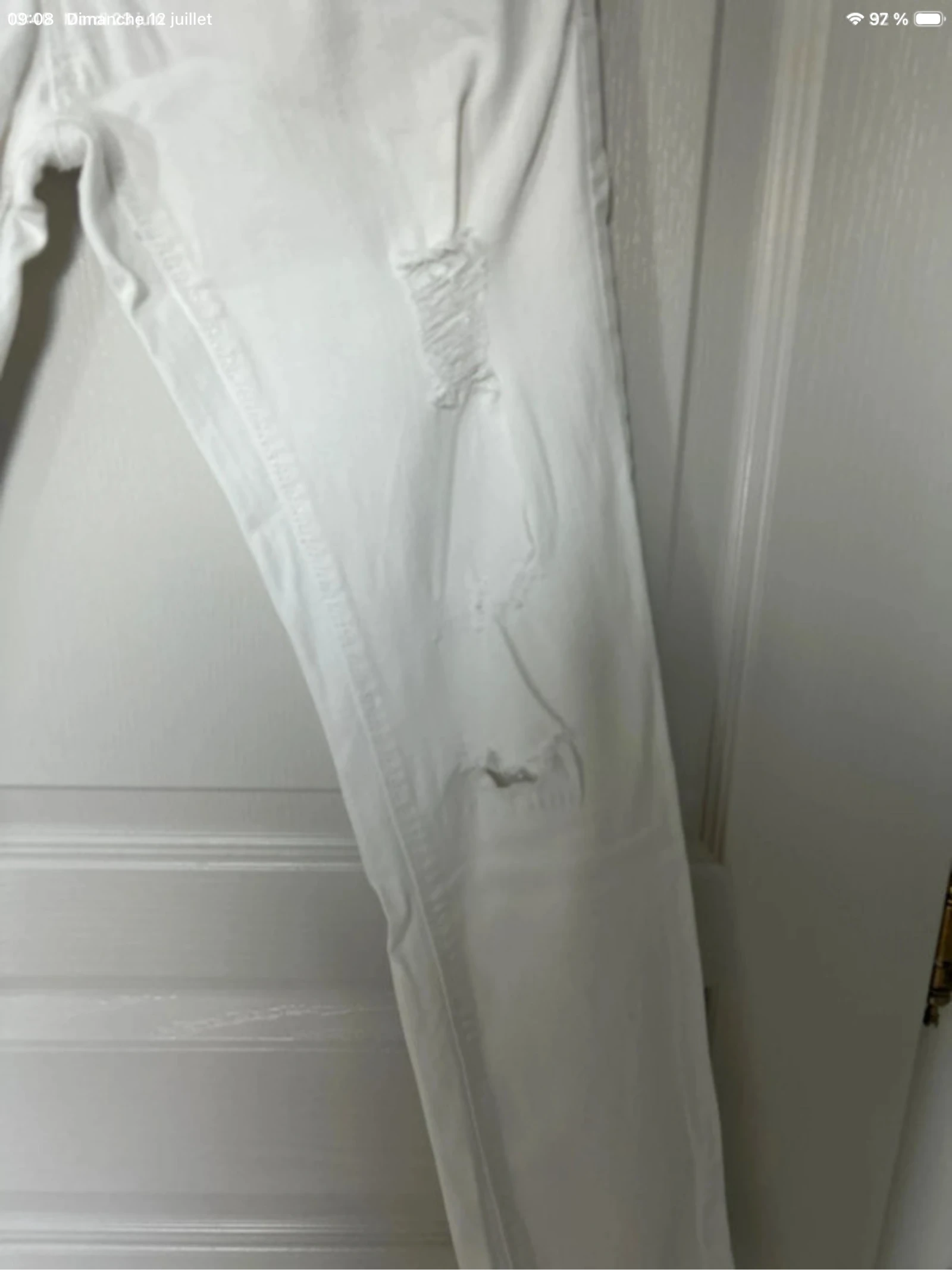 Jeans blanc agujereado de origen Denim Co.💕💕 – photo 3